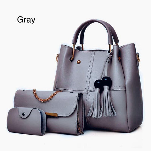 3 Pcs Ladies Hand & Shoulder Bag