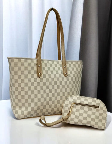 Branded LV Bag Tote With Mini Pouch| Premium Quality