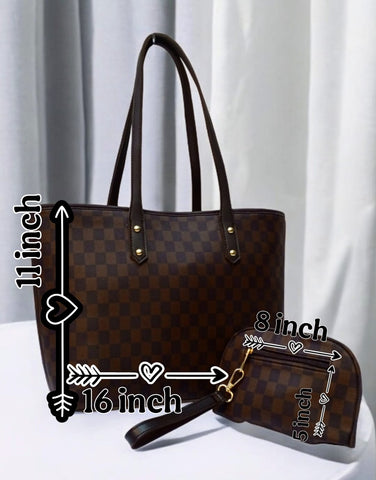 Branded LV Bag Tote With Mini Pouch| Premium Quality