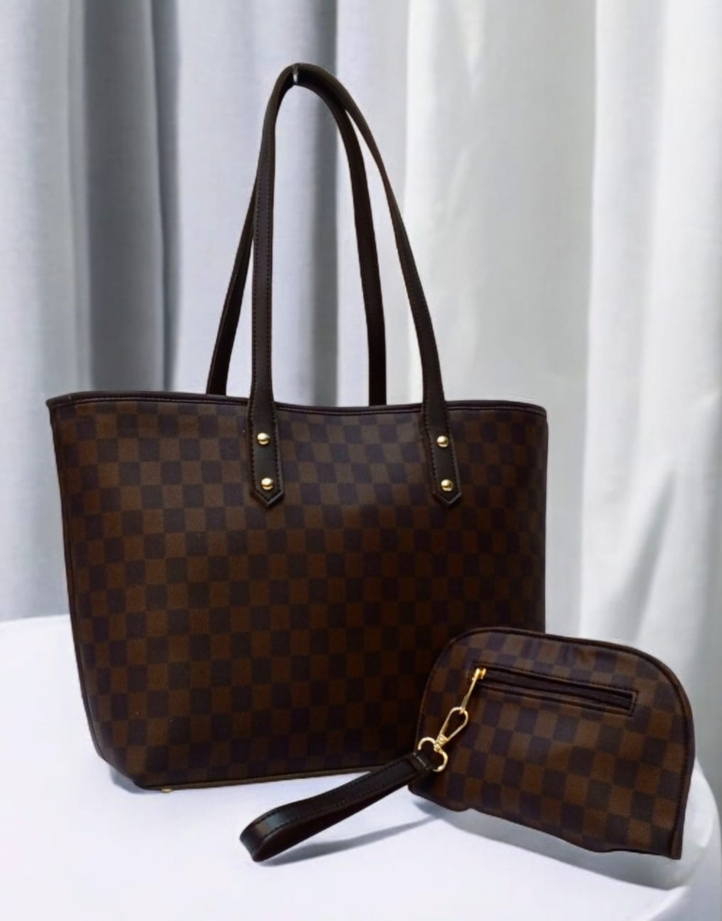 Branded LV Bag Tote With Mini Pouch| Premium Quality