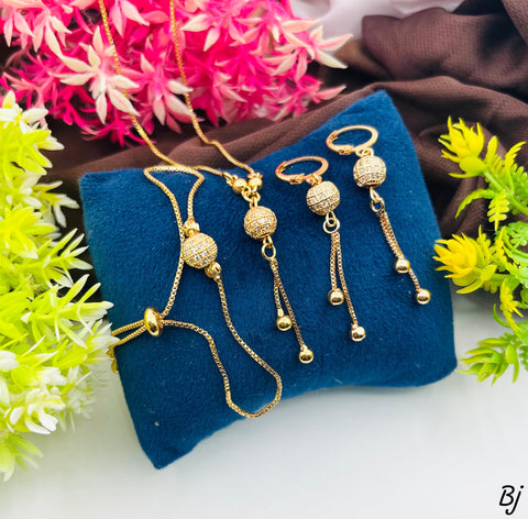 Fancy &amp; Beautiful Ball Zircon Combo Set