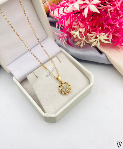 Beautiful Gold-Plated Zircon Pendants