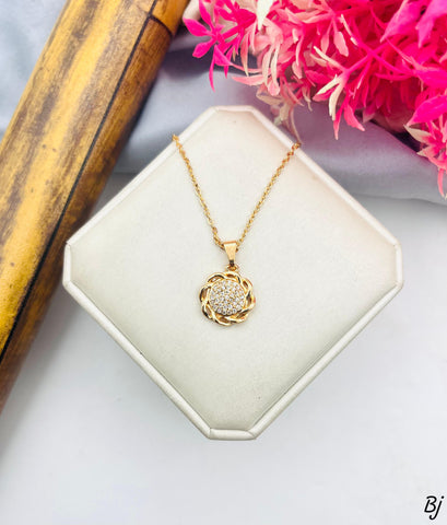 Beautiful Gold-Plated Zircon Pendants