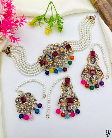Beautiful Rajwadi-Style Jewelry Set