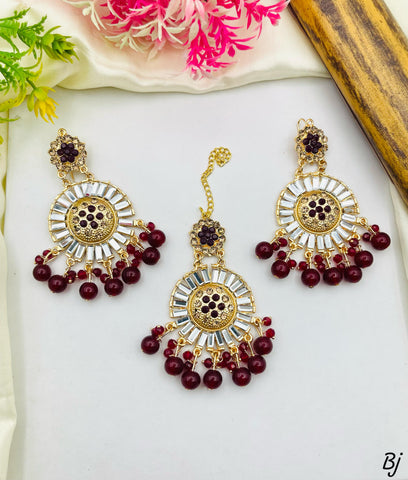 Beautiful Gold-Plated Tubelight Teeka Bounda