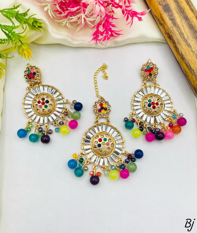 Beautiful Gold-Plated Tubelight Teeka Bounda