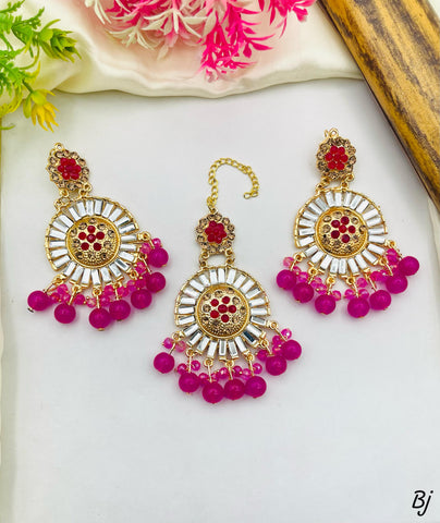 Beautiful Gold-Plated Tubelight Teeka Bounda
