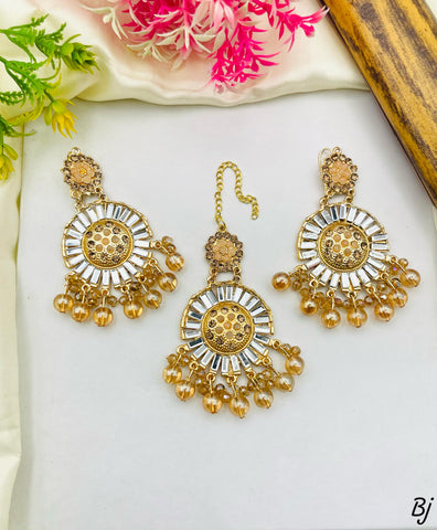 Beautiful Gold-Plated Tubelight Teeka Bounda