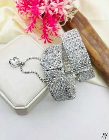 Fancy &amp; Beautiful Party Wear Manjoos – Two-Piece Chain Bangles