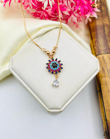 Beautiful Gold-Plated Zircon Pendants