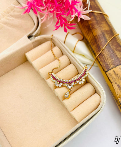 Beautiful Gold-Plated Zircon Pendants