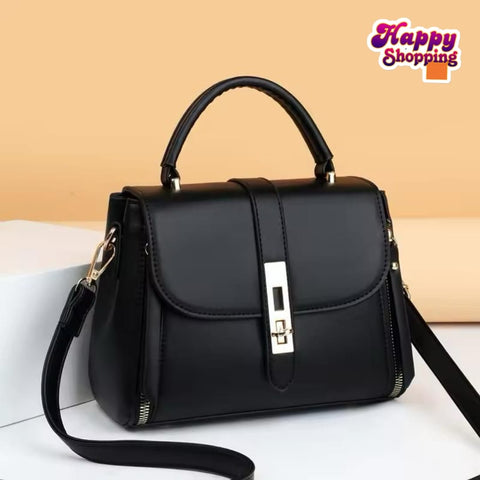 Casual Dual zipper Crossbody Bag