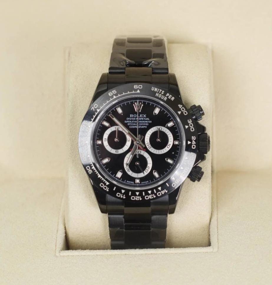 Rolex Cosmograph Daytona Black Oyster Bracelet Watch