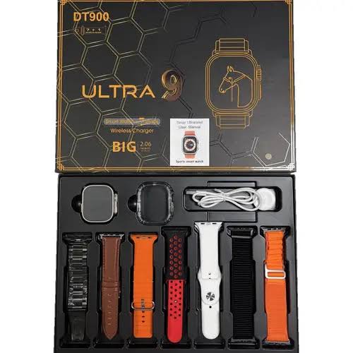 DT900 ULTRA 9 Smart Watch 7 Straps