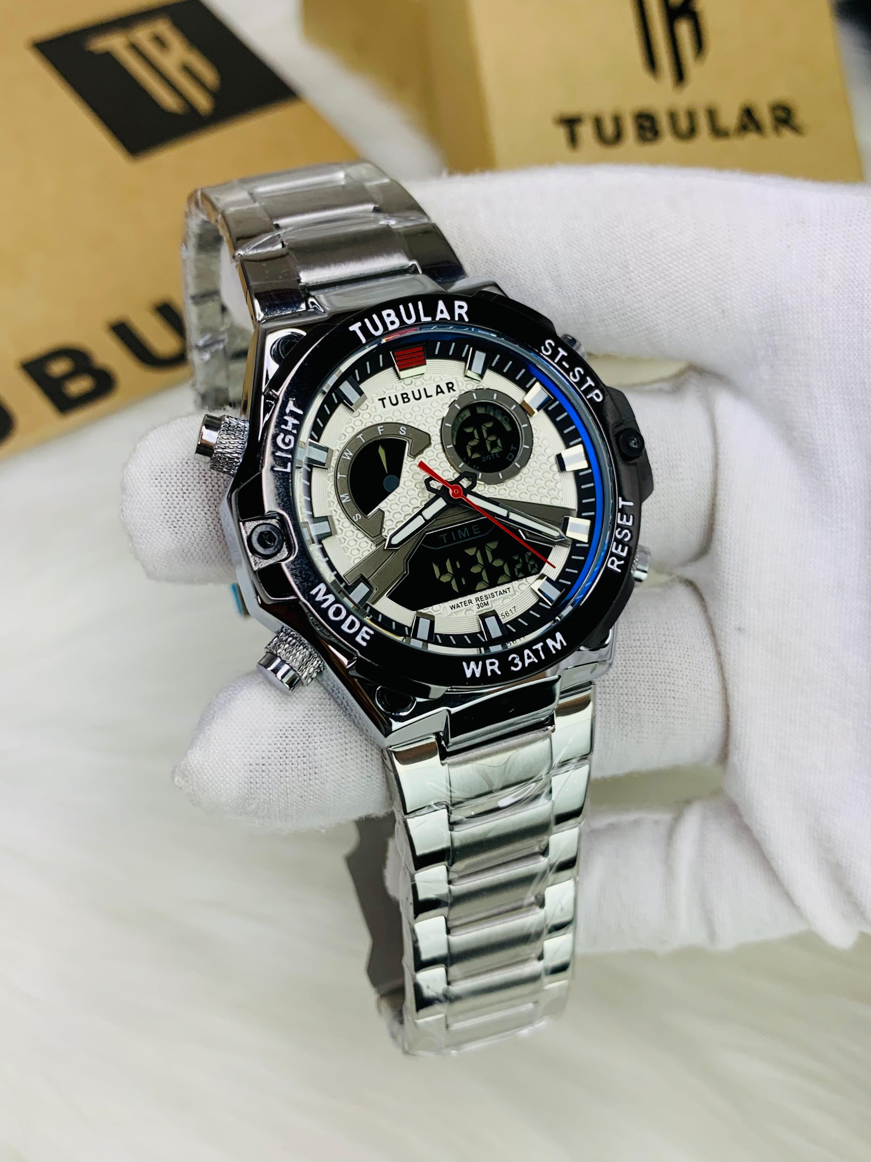 Tubular – Analog/Digital Watch – Stainless Steel – TB-131