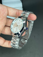 Rolex (Oyster Perpetual) - Date | Silver Dial | Silver chain