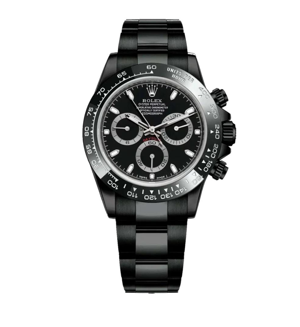 Rolex Cosmograph Daytona Black Oyster Bracelet Watch
