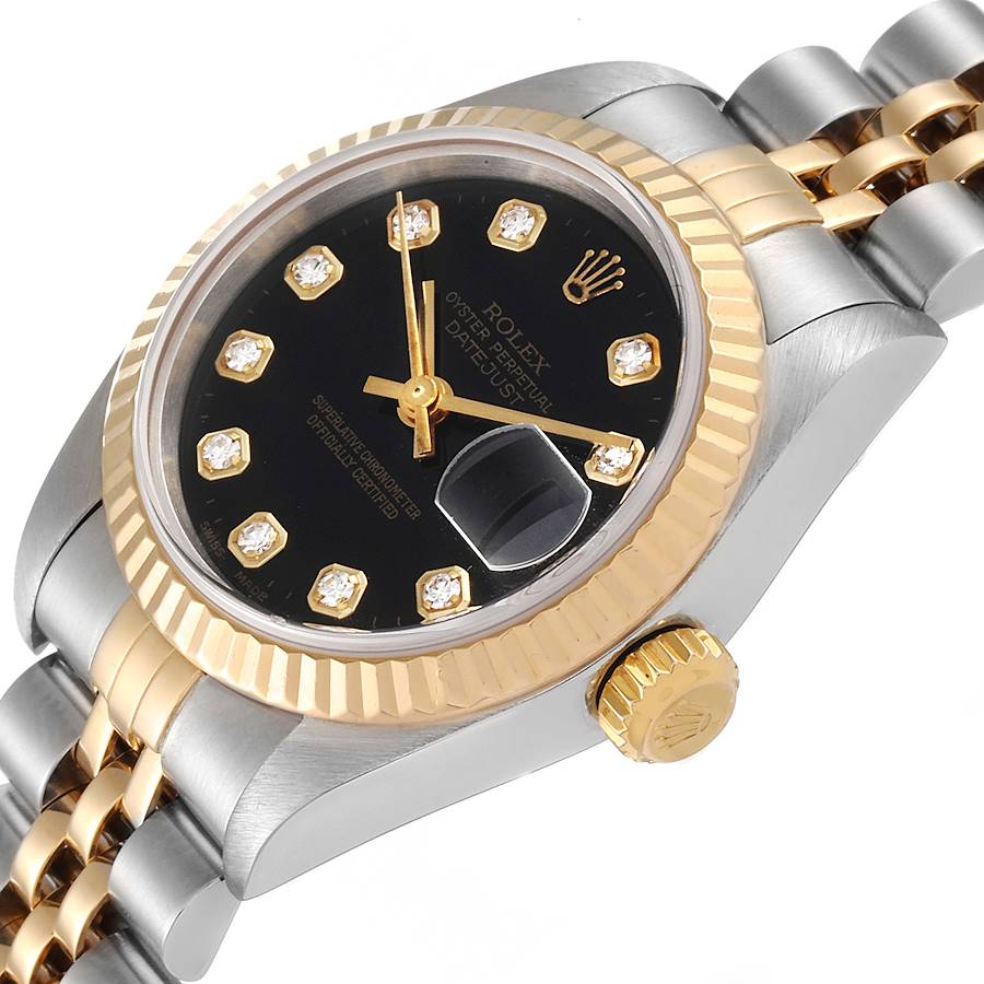 Rolex Datejust Steel Yellow Gold Diamond Dial