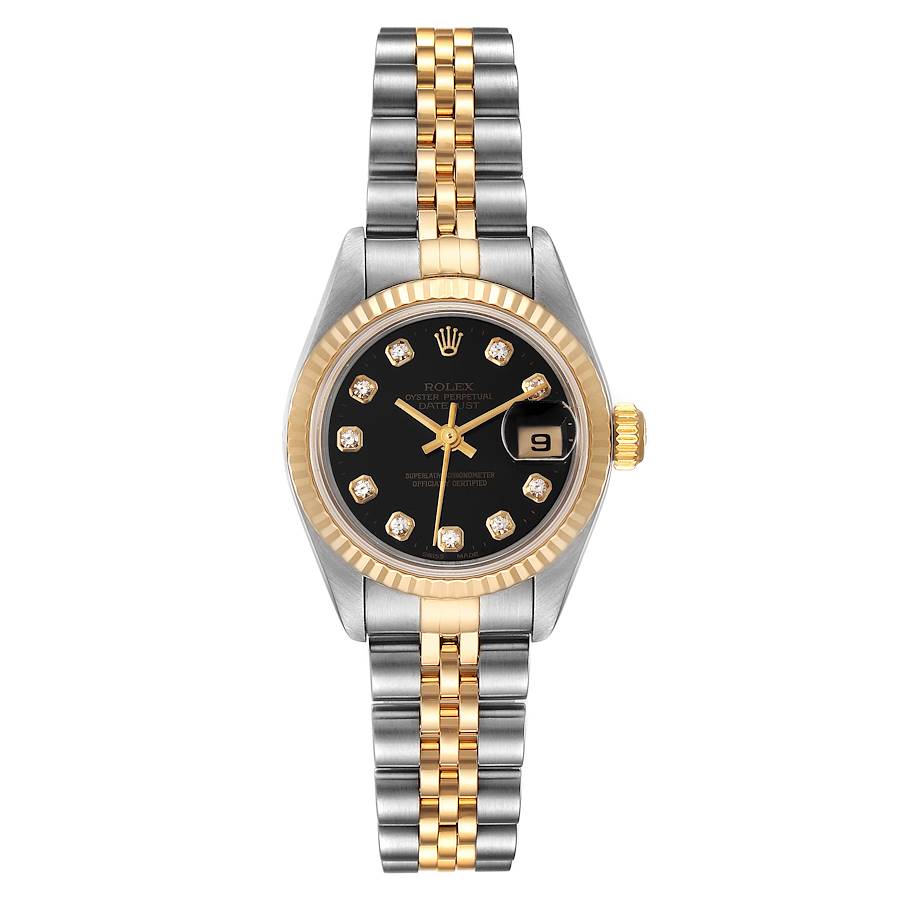 Rolex Datejust Steel Yellow Gold Diamond Dial